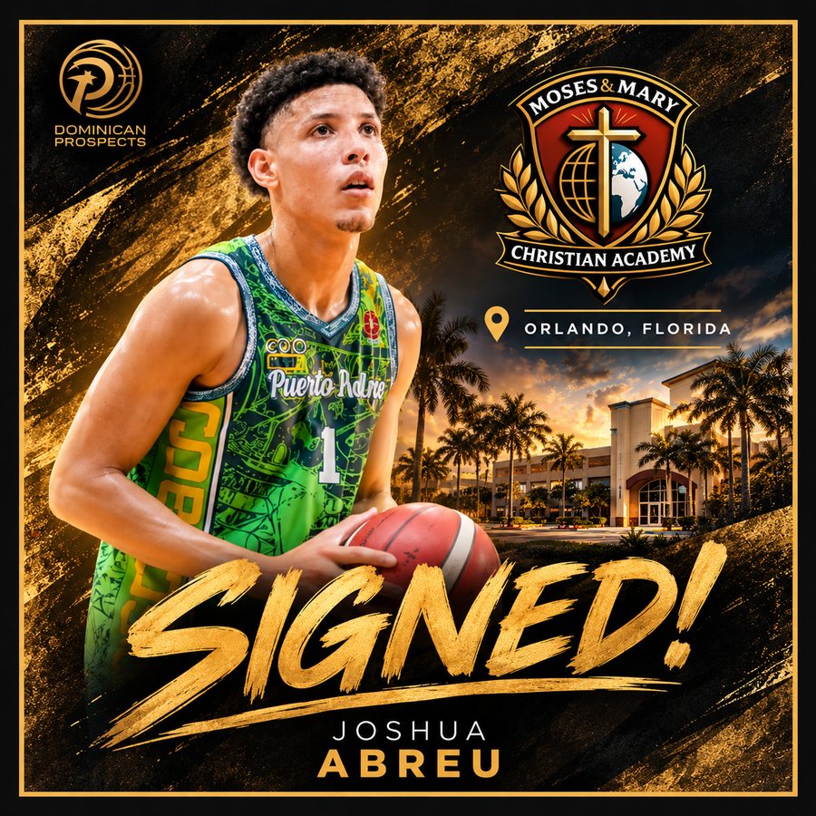 Joshua Abreu Signs with Moses & Mary Christian Academy